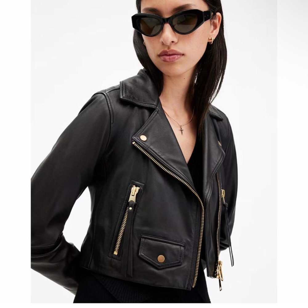 All Saints  elora cropped jacket